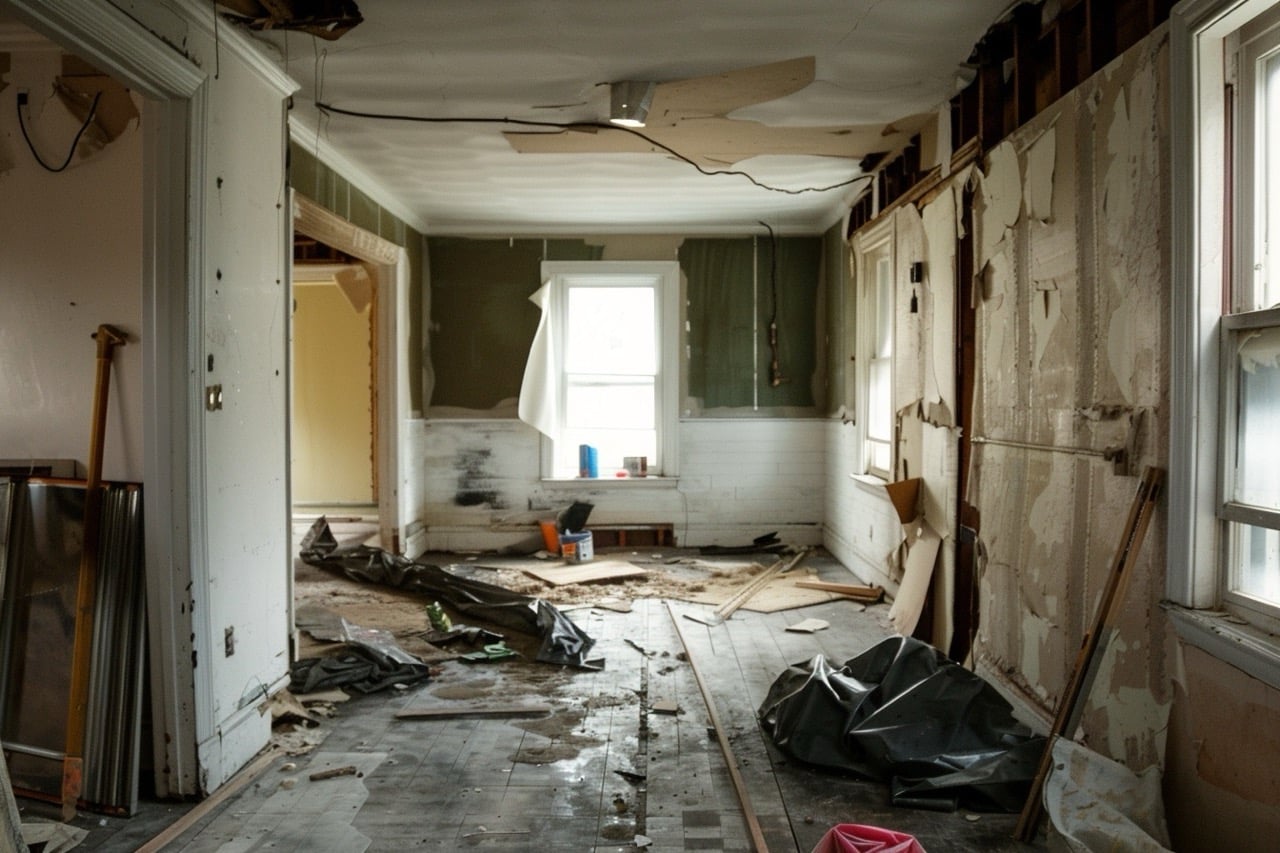 cleaning hoarder house ohio during renovation process