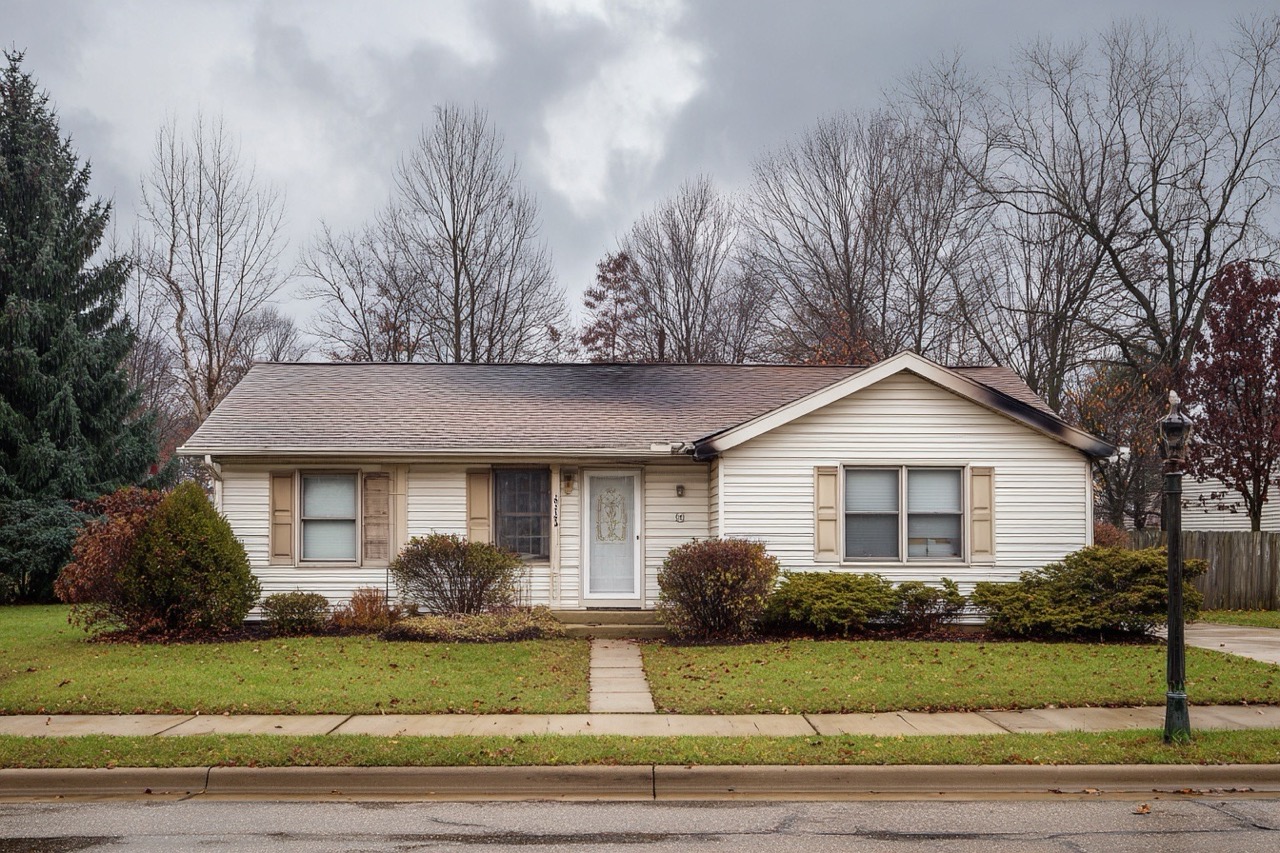 Fire damaged residential property in Ohio showing exterior smoke damage