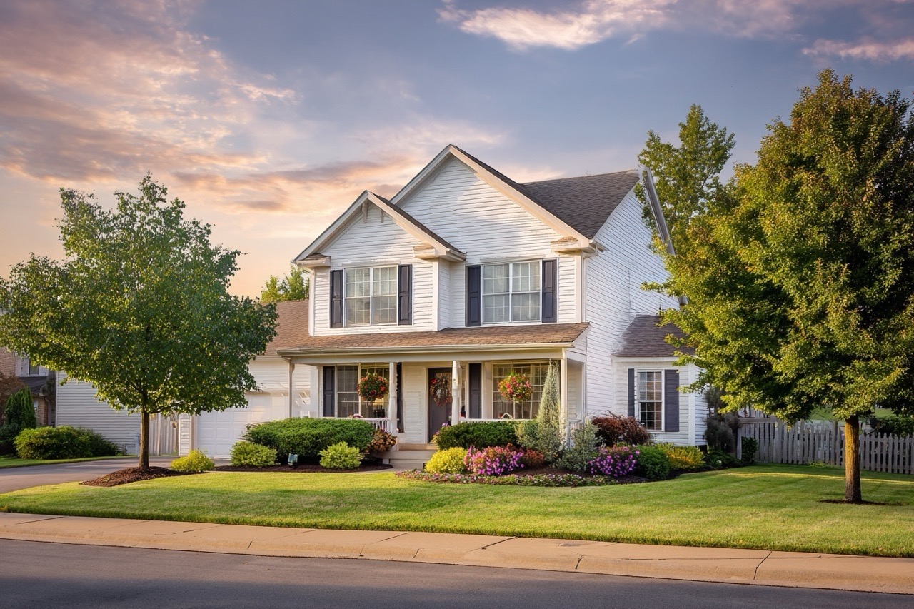 Professional real estate photography of Ohio home exterior