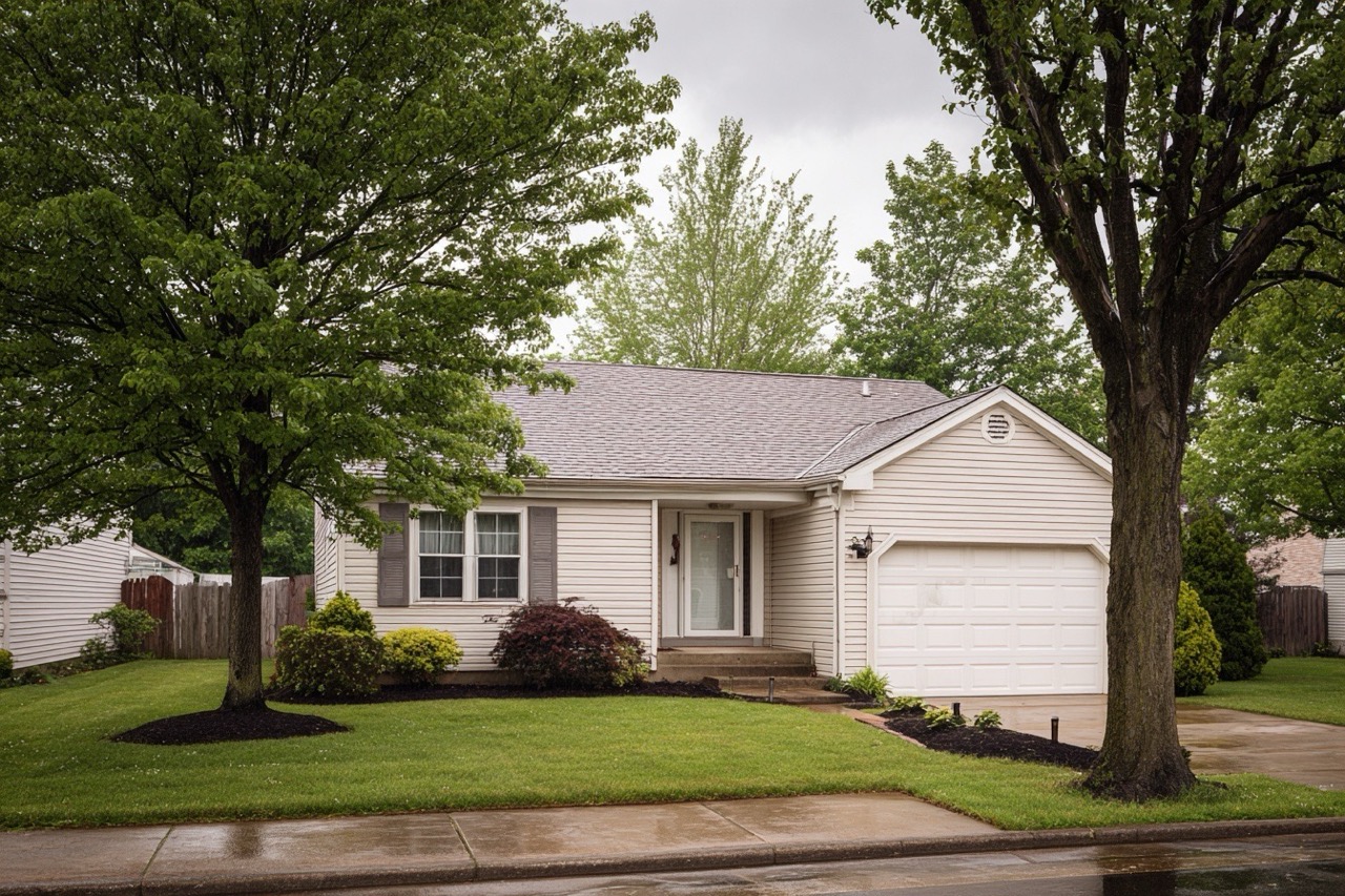 Average suburban home in Ohio representing property sales and tax considerations